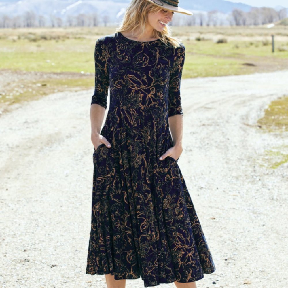 NWT Peruvian Connection Traced Vine Dress M